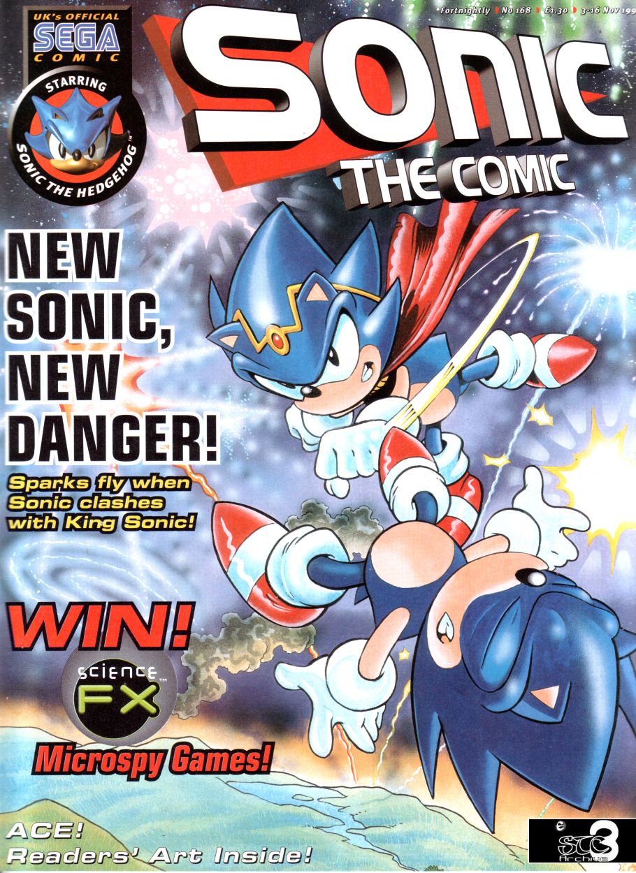 Sonic - The Comic Issue No. 168 Cover Page